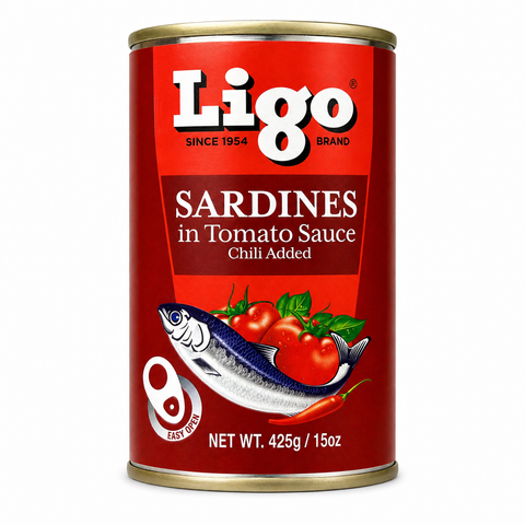 Ligo Sardines in Tomato Sauce with Chili 425g