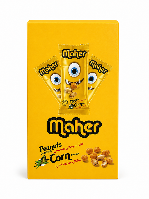 Maher Corn Flavor Coated Peanuts 24 × 30g
