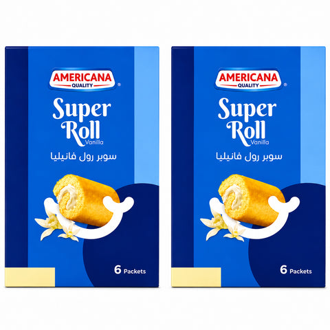 أمريكانا سوبر رول فانيلا 6 أكياس × 60 جم