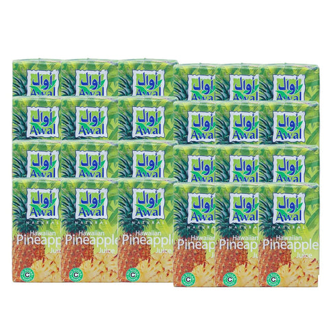 Awal Hawaiian Pineapple Juice 24 × 200ml