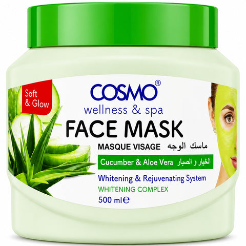 Cosmo Wellness And Spa Cucumber,Aloe Vera Face Mask 500ml