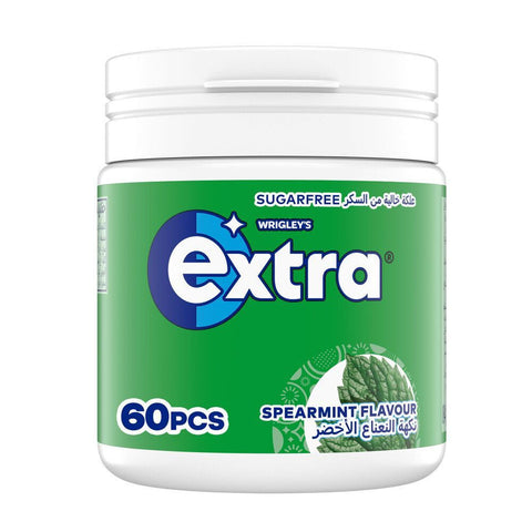 Extra Spearmint Sugar-Free Chewing Gum Bottle 60 Pieces