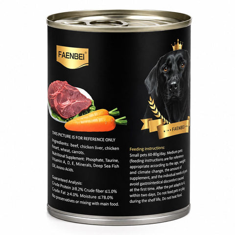 Faenbei Dog Food Beef Flavor 375 G