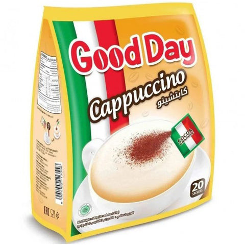 Good Day Cappuccino Instant Coffee – 20 Sachets × 25 g (Net 500 g)