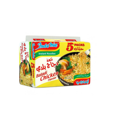 Indomie Chicken Baladi Flavor Instant Noodles – 72 g × 5 Pcs
