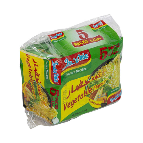 Indomie Vegetable Flavor Instant Noodles – 77 g × 5 Pcs