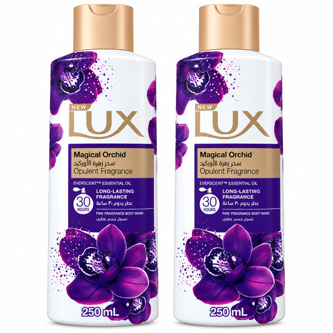 LUX Magical Orchid Opulent Fragrance Body Wash 2x250ml