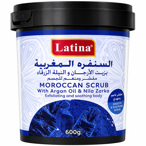 Latina Moroccan Scrub with Argan Oil & Nila Zarka 600g