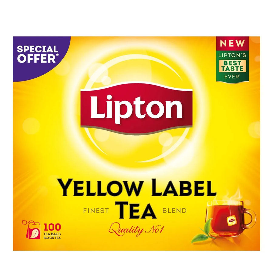 Lipton Yellow Label Tea 100 Bags Buy in Kuwait – Sinbad Supermarket