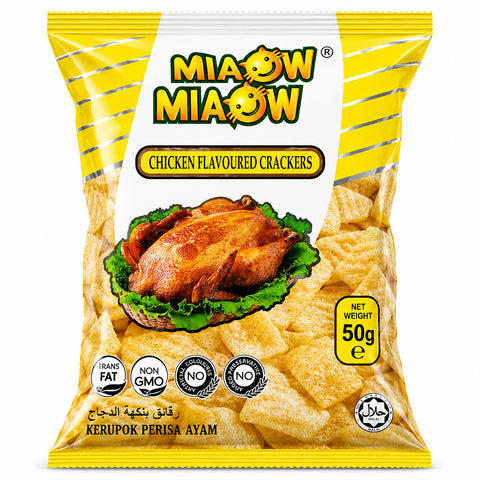 Miaow Miaow Chicken Flavoured Crackers 50g