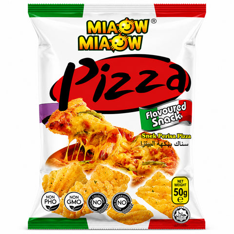Miaow Miaow Pizza Flavoured Snack 50g