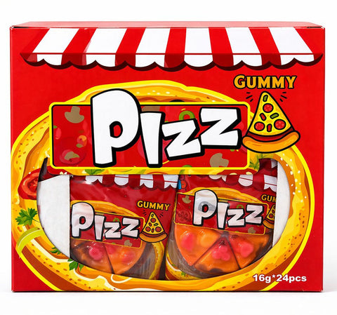 Pizza Gummy Candy Pizza Shape 16g × 24 pcs