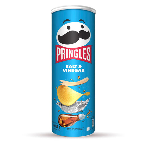 Pringles Salt & Vinegar Potato Chips 165g