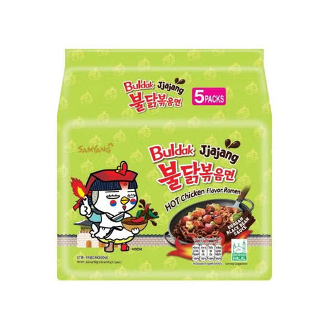 Samyang Buldak Jjajang Spicy Stir-Fried Instant Ramen 5 x 140 g