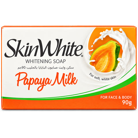 SkinWhite Papaya Milk Whitening Soap for Face & Body 90g