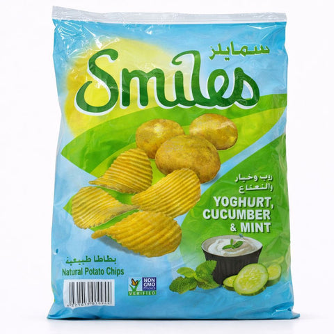 Smile Natural Potato Chips Yogurt, Cucumber & Mint (22g x 20)