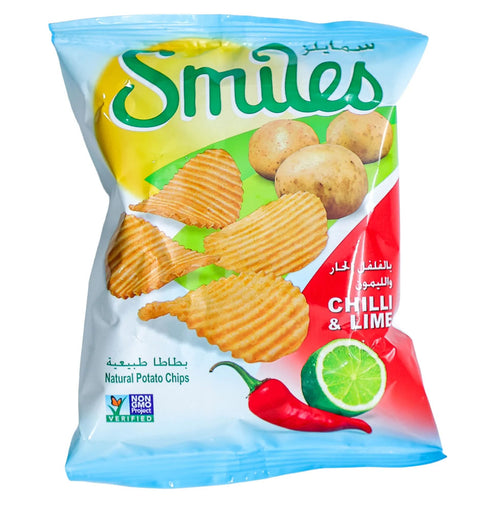 Smiles Chilli & Lime Natural Potato Chips 18 g