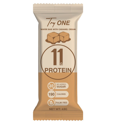 Try One Protein Wafer Bar Caramel 45g